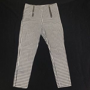 Gingham patterned pants